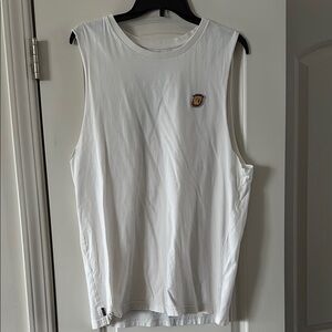 White Sleeveless Men's Shirt